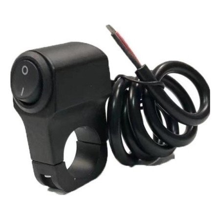 Interruptor apagador Aluminio 2 Cables auxiliares