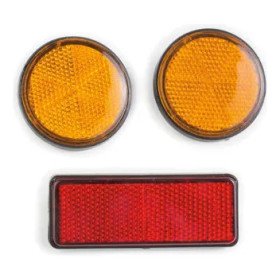 Juego Reflejantes universal 2 redondos +1 rectangular