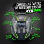 Casco moto xtrong integral deportivo mate-Iridium DOT/ECE22