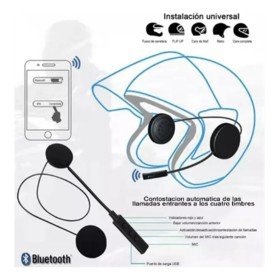 Audifonos Bluetooth Para Casco Universal Musica/Llamadas